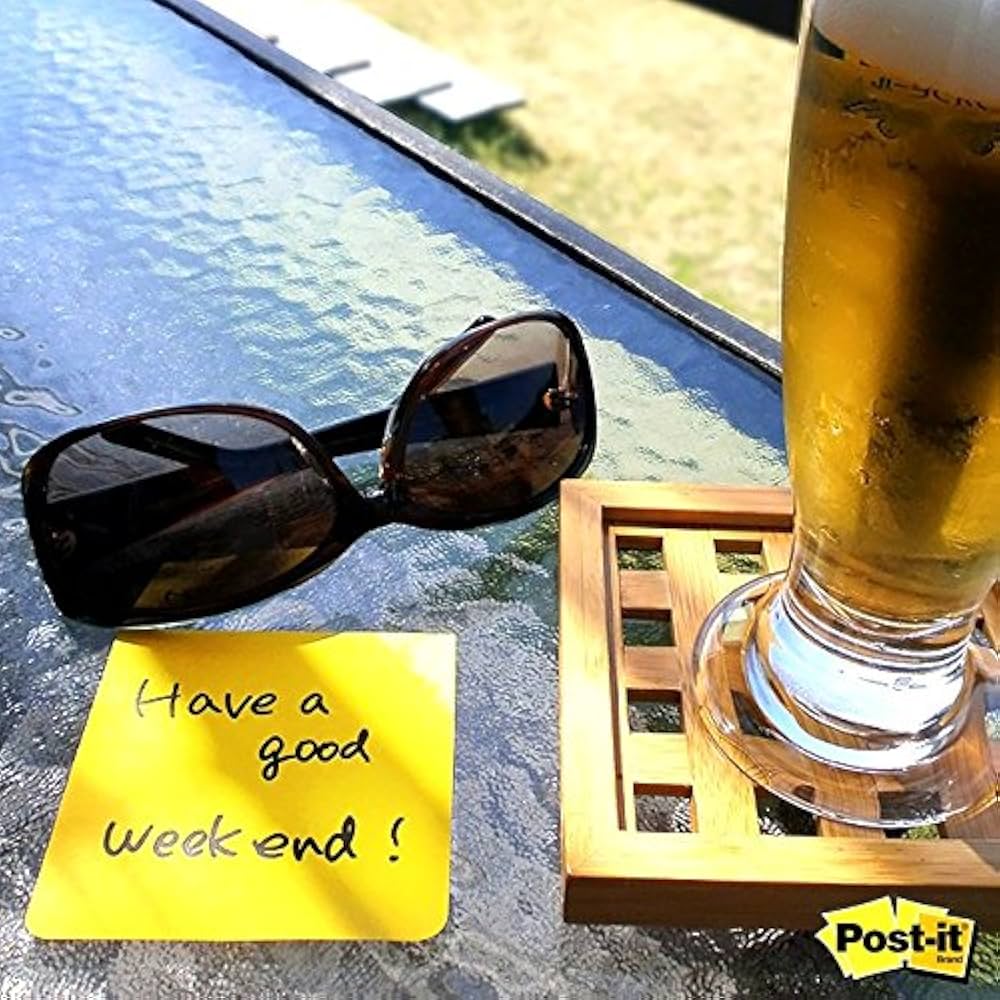 Amazon.co.jp: ポストイット 付箋 罫線入り ノート大 イエロー